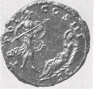 087 Marte e Rea Silvia, moneta romana