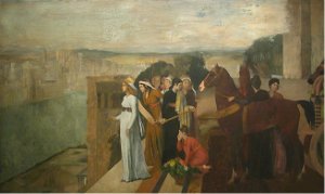 134 b Semiramide costruisce un tempio, Degas, 1860