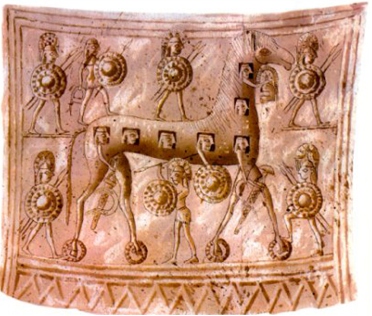 33 Il cavallo di Troia, arte cicladica