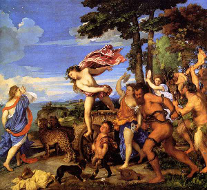 08 Arianna incontra Dioniso, Tiziano, XVI secolo