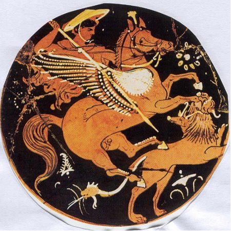 001_Bellerofonte_e_Chimera_piatto_italiota_4_sec._a.C._Museo_Archeologico_Taranto