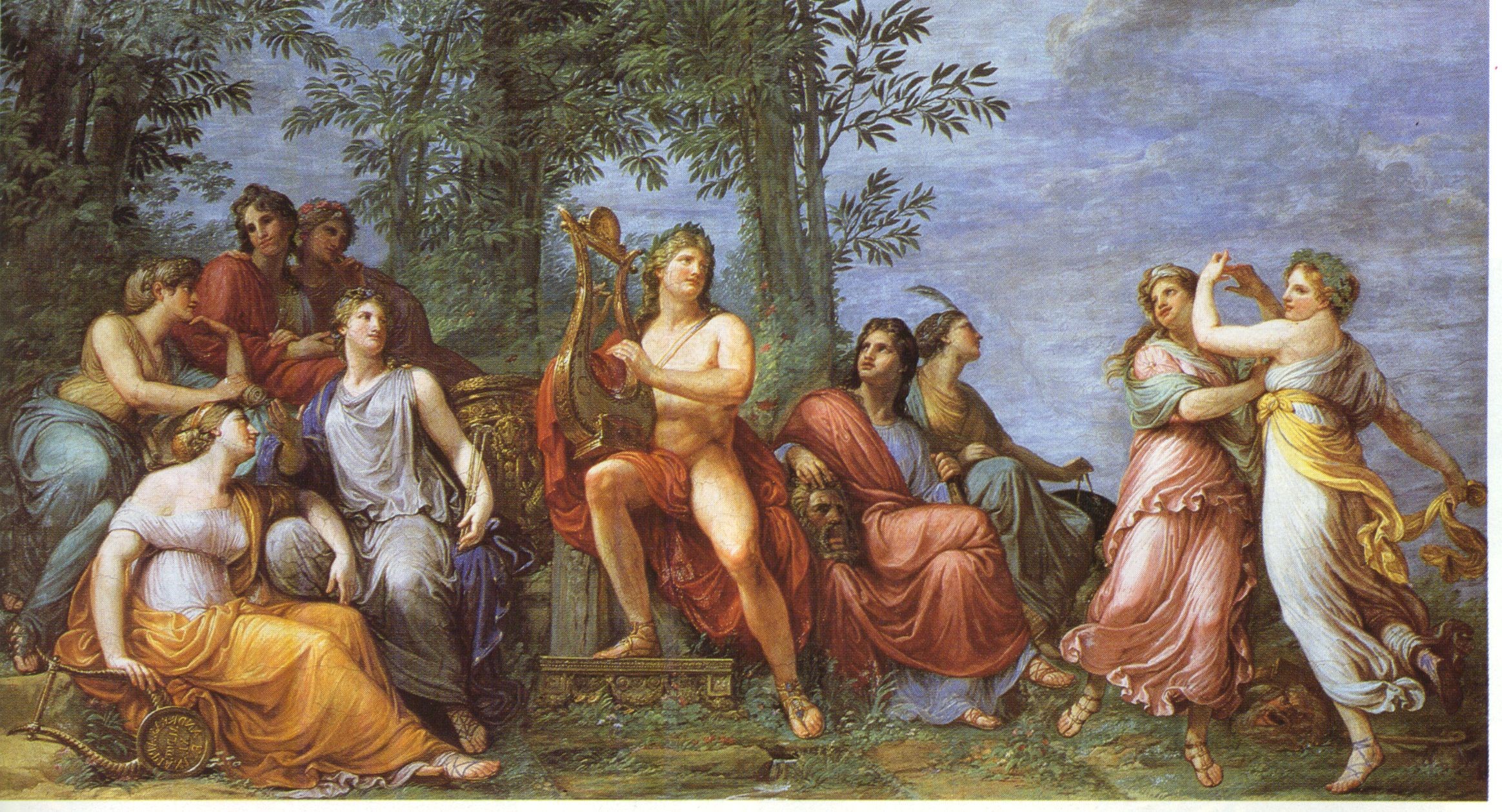 Il Parnaso, pittura, Appiani, 19° sec., Galleria d’Arte Moderna, Milano