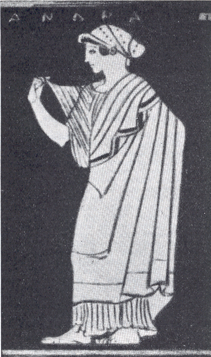 Cassandra, pittura vascolare greca, British Museum, Londra
