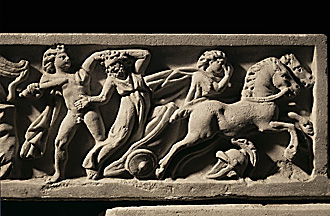 04 Morte di Laio, sarcofago del III sec., Musei Vaticani, Roma