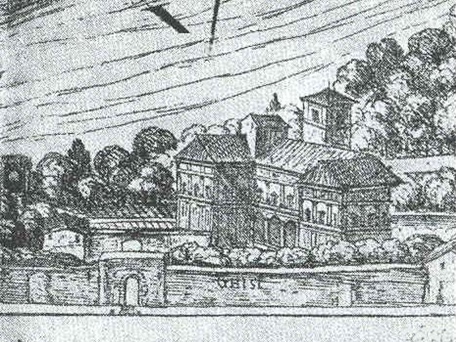 05 La Villa di Agostino Chigi (Farnesina) in un disegno di A. Tempesta, XVI secolo