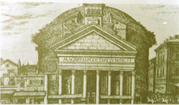 21 Il Pantheon in un disegno del '500