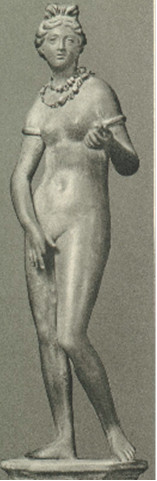 Afrodite, statuetta greco egizia, Museo del Louvre, Parigi