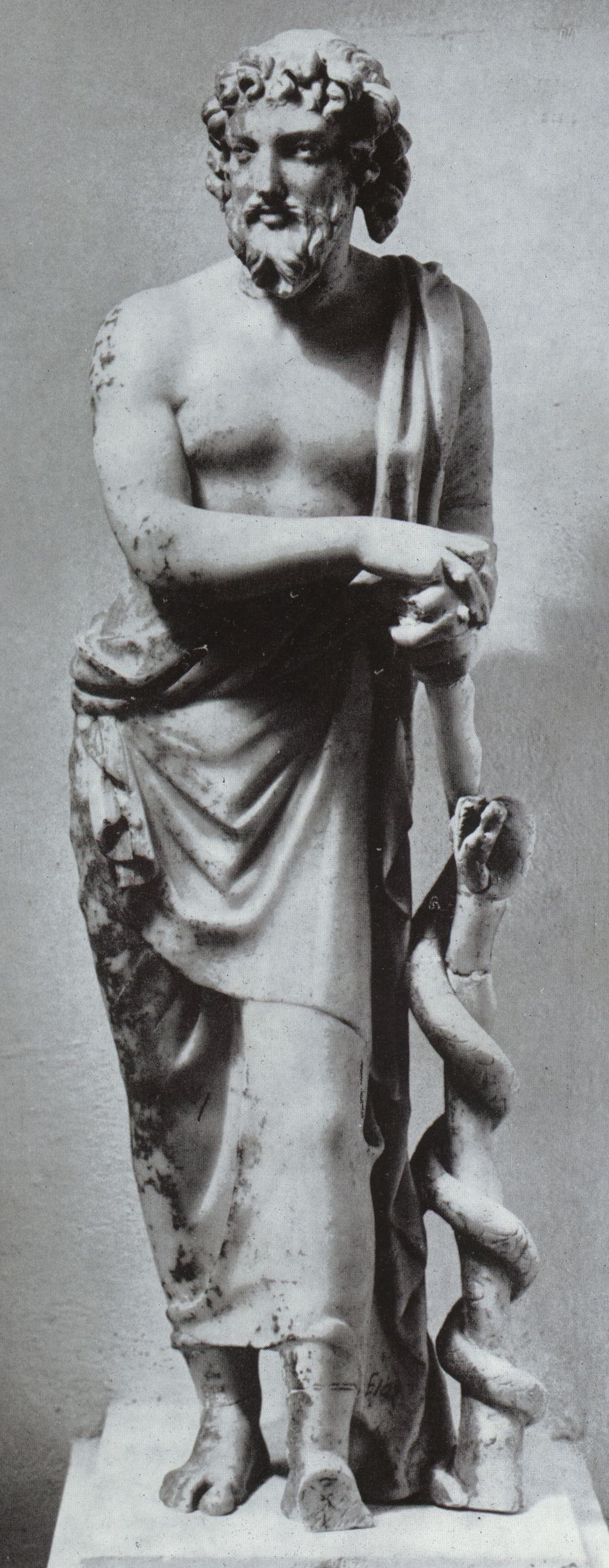 Asclepio, statua, copia da Mirone, Muso di Rodi