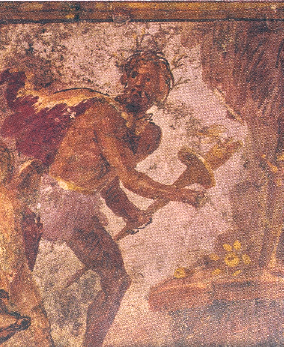 Uomo con canna e fuoco, Villa dei Misteri, Pompei