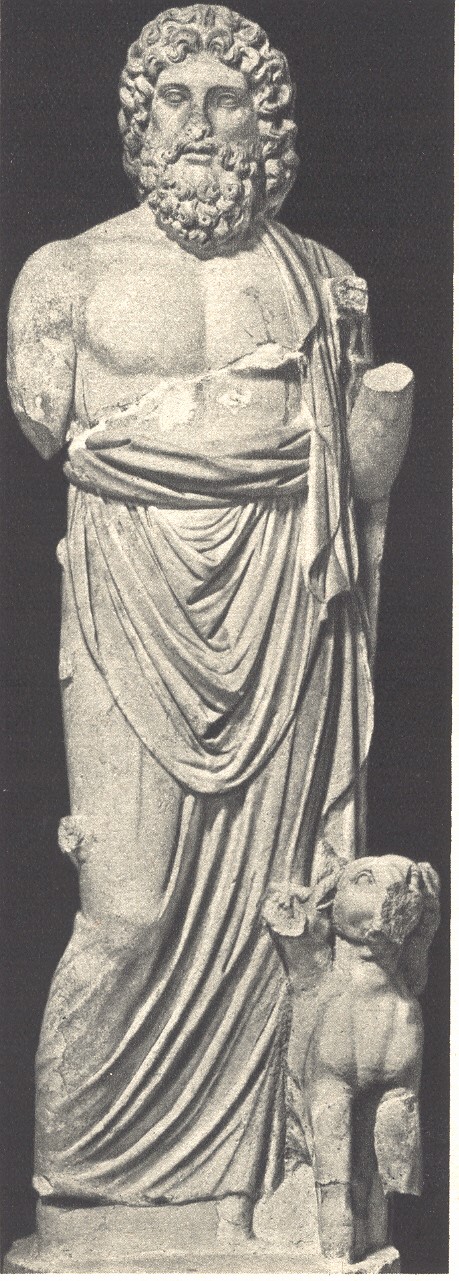 Ade con Cerbero, statua ellenistica, Museo Archeologico, Siracusa