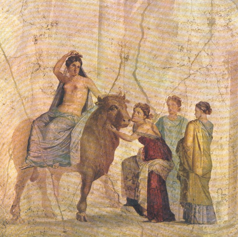 Il ratto di Europa, pittura pompeiana, Museo Archeologico, Napoli