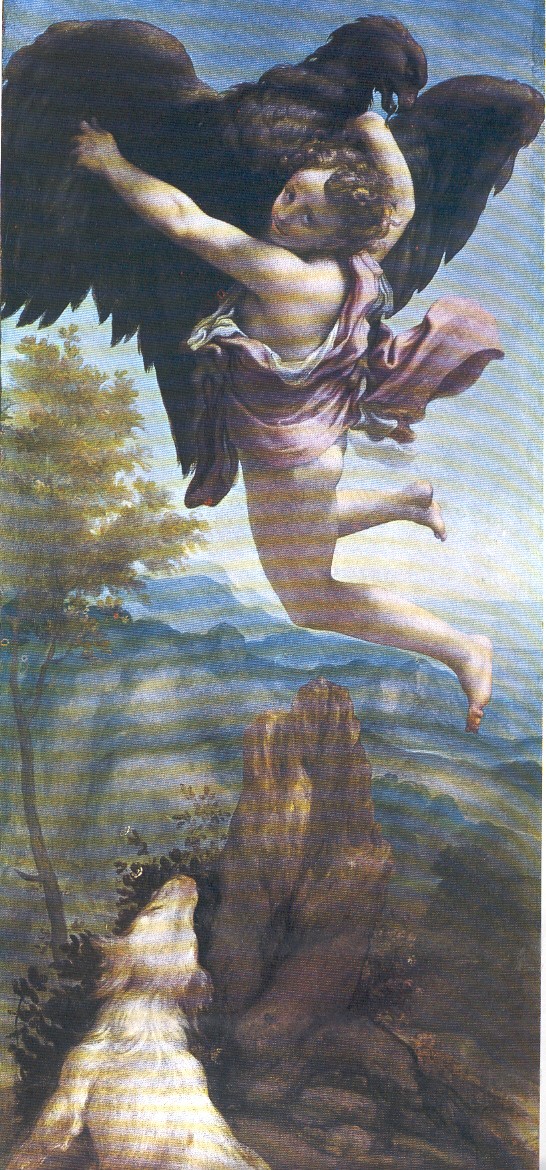 Il ratto di Ganimede, Correggio, 16° sec., Museo d’Arte, Vienna