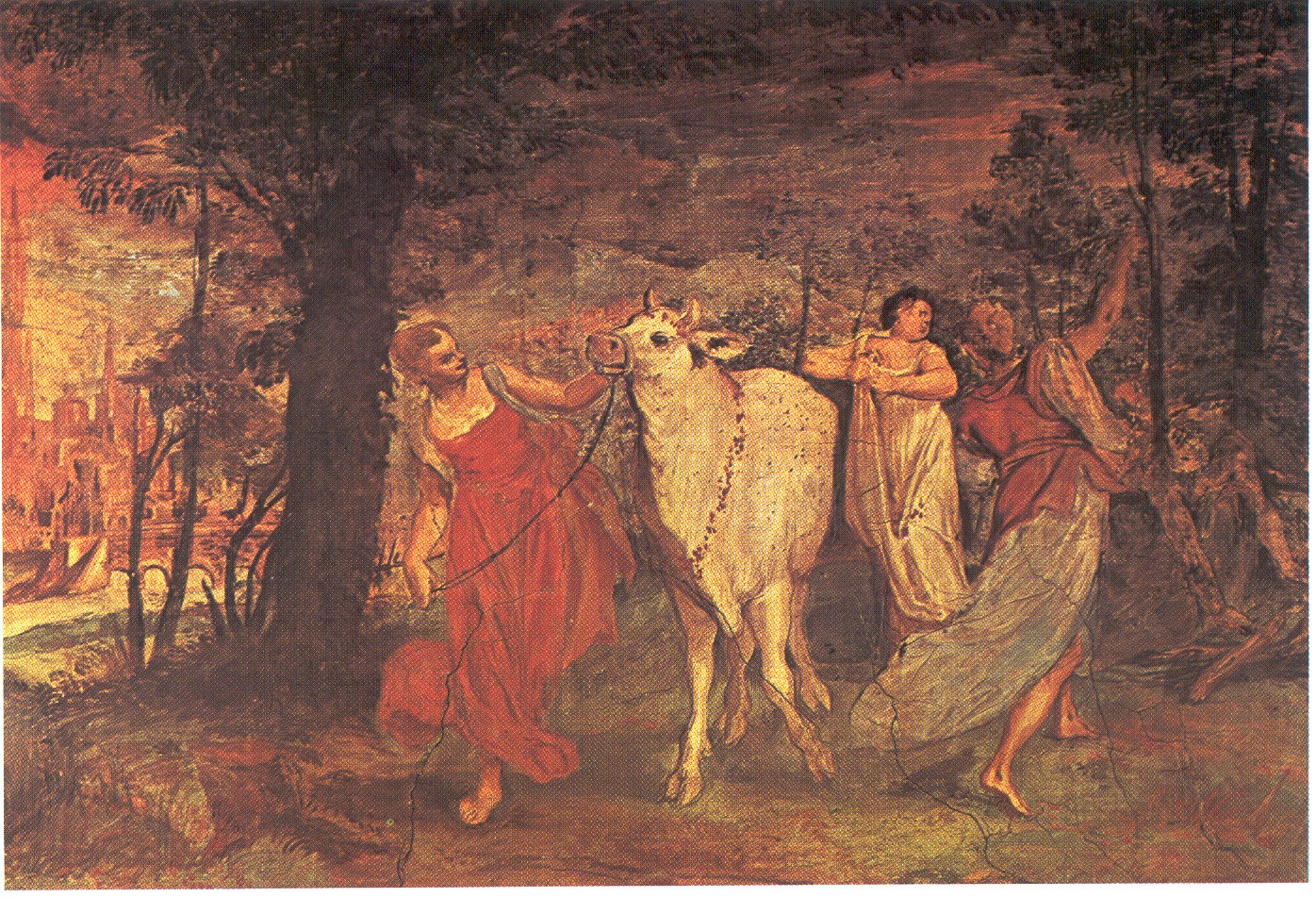 Europa e il toro, A. Carracci, 16° sec., Palazzo Fava, Bologna