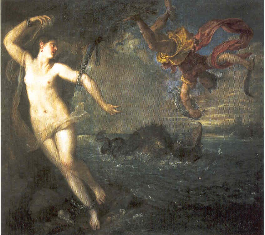 Perseo salva Andromeda, Tiziano 16° sec.