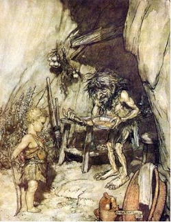 06 Il piccolo Sigfrido, A. Rackham, XIX secolo